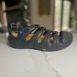 Mion by Keen Black Non Slip Lightweight Sport Sandal with Blue Accents